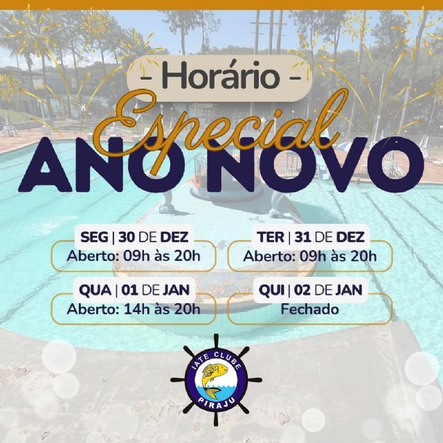 Estaremos abertos em hor�rio especial nessa semana de Ano Novo