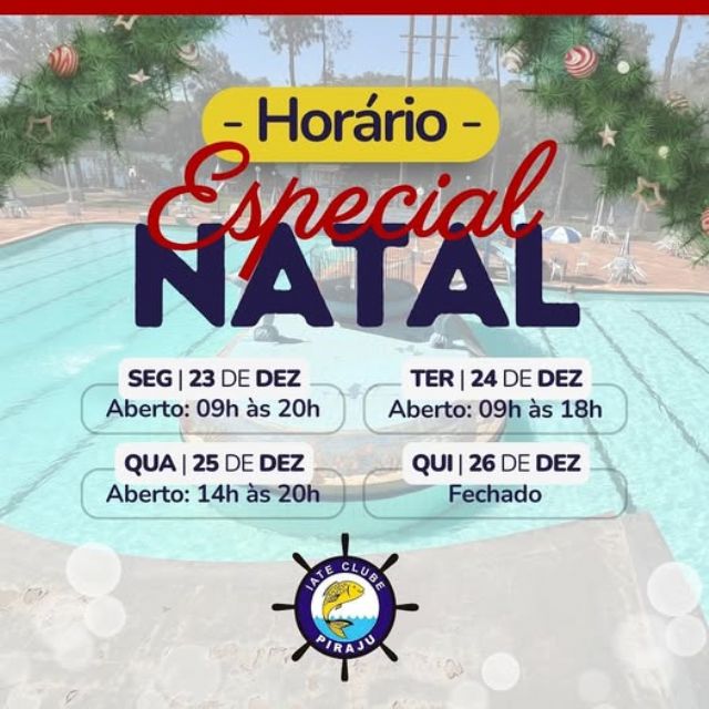 Estaremos abertos em hor�rio especial nesse fim de ano